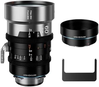 SIRUI IronStar T1.9 1.5X Anamorphic Cine Lens, 60mm Manual Focus Cinema Lens with Native PL Mount, Interchangeable EF Mount, Blue Flare