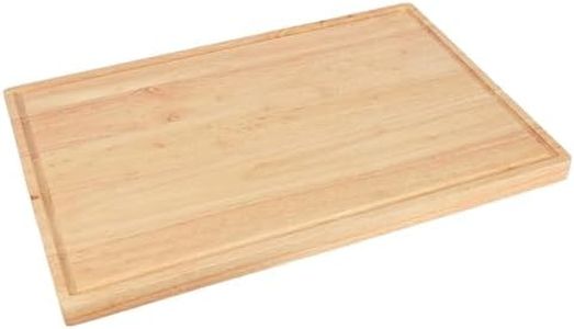 1x Wooden Butchers Block Chopping Board - 60cm x 40cm - Extra Large Thick Kitchen Food Meat Bread Cutting Serving Worktop Unit - by Argon Tableware