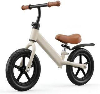 WISHCII Toddler Balance Bike 2 Year Old, Balance Bike for Ages 2-6 Years Old with 12 Inch-Wheels, Fender, Adjustable Seat and Handlebar, No-Pedal Training Bicycle Ideal Kids Toddler
