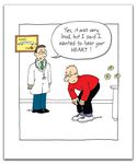 Birthday Card for Male, Funny Birthday Card for Him, Humorous Birthday Card for a Man, Doctor with Norbert Bending Over