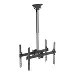 Audiovan Led Wall Mount Bracket (Dual TV Ceiling Mount, Black)