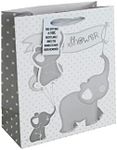 Eurowrap Baby Shower Elephant Kraft