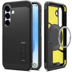 Spigen Tough Armor (AI) MagFit Case for Samsung Galaxy S25, Compatible with MagSafe Accessories - Black