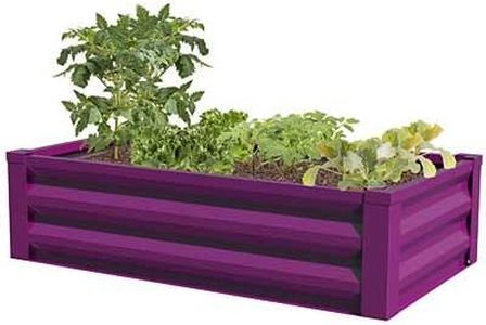 Panacea 83395 Raised Garden Bed, Purple, 3.9'L x 2'W
