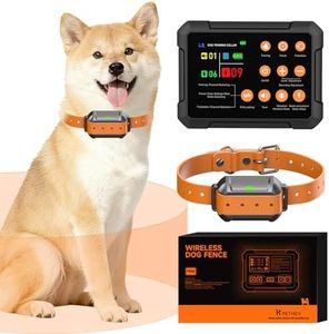 PETHEY 2025 New Model 3-in-1 Wireless Dog Fence System - Radar Dog Fence, Training Collar, No-Go Zones for Large/Medium Dogs | 1-Acre Coverage | Indoor/Outdoor Use | Real-Time Tracking (for 1 Dog)