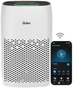 Qubo Smart Air Purifier Q200 for Home by Hero Group | 200 Sqft | 99.99% Allergen Removal | HEPA H13 | 9000 Hrs Filter Life | App & Voice Control | Energy Saving | Ultra-Quiet BLDC Motor (White)