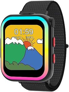 Smart Watch for Kids, 1.69 " Kids Smart Watch Boys Girls with 90° Rotating Camera & Interactive Pet, 12 Games MP3 Pedometers Flashlights Parental Control and School Model, Gift for Aged 3-12 Student