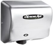 American Dryer Extreme Air GXT9-SS Stainless Steel Cover High-Speed Automatic Hand Dryer, 10-12-Second Dries, 100-240V, 1,500W Maximum Power, 50/60Hz