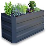 Greenlife Slimline Raised Garden Bed - 900 x 450 x 450mm - Charcoal