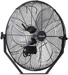 NewAir 18” Outdoor High Velocity Wall Mounted Fan with 3 Fan Speeds and Adjustable Tilt Head