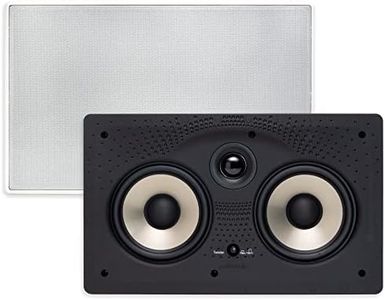 Polk Audio 255c-RT in-Wall Center Channel Speaker (2) 5.25" Drivers - The Vanishing Series | Easily Fits into The Wall | Power Port | Paintable Grille Black, White