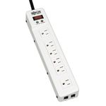 Tripp Lite TLM626TEL15 Surge Protector Strip 120V RJ11 RT Angle 6 Outlet Metal 15-Feet Crd