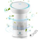 DH Lifelabs | Sciaire Portable Air Purifiers | Ions Actively Clean & Deodorize Air | Eliminates 99% Bacteria & Viruses | 3-Stage Purifier Filter for Allergies Pets | USB Powered for Car Personal Space