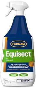 Farnam Equisect Water-Based Botanical Fly Repellent with Herbal Scent for Horses, Dogs and Cats, 32 Ounces