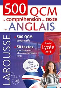 500 QCM de compréhension de texte en anglais