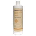 Furniture Clinic Stone & Tile Floor Polish - Polish to a Glossy Sheen - Protects Against Stains - Fill Scratches & Reduce Wear – For All Natural Stone, Porcelain & Ceramic Floors - 500ml / 17fl oz