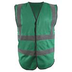 Blackrock Hi Vis Vest, Green Hi Viz Jacket, Reflective Jacket, High Vis Vests, PPE Clothing, Hi-Vis, Hivisible, Cycling, Security Vests, Mens Womens Childs Kids Boys Girls, Running Vest - Size XL