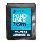 Swell UK 7m x 9m Pond Liner | 25 Year Guarantee | HDPE | UV Resistant | Garden Fish Ponds
