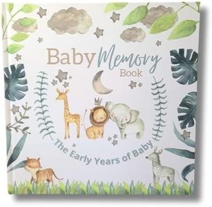 Baby Milestone Book - Memory Book - Baby Gift - First Year Milestone Hardback Book - Gloss Hardback 36 Pages New Baby Journal