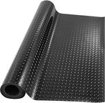 Nisorpa Rubber Garage Flooring Matting 1m x 5m Heavy Duty Checker Rubber Matting Roll,3mm Workshop Flooring Mat Anti-Slip Rubber Floor Mat Roll for Garage,Workbench,Boat,Kitchen