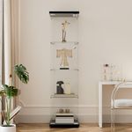 Beauty4U 4-Shelf Glass Display Cabi