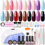 PEACECOLOR Gel Nail Polish Kit with