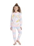 Girls 2-Piece Pajama Set Kids Sleepwear, Long Sleeve Top and Long Pants PJ Set, Pink Unicorn, XL