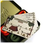 Knot Tying Kit | Camping & Outdoor Knots - by The Bear Essentials w/Waterproof Knot Tying Cards, 2 Practice Ropes, Burlap, Bushcraft Tin | for Outdoors Survival, Backpacking, Hiking & Scouts (Regular)