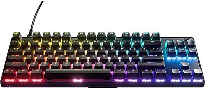 SteelSeries Apex 9 TKL - Mechanical Gaming Keyboard – Optical Switches – 2-Point Actuation – Compact Esports Tenkeyless Form Factor – Hotswappable Switches - German QWERTZ Layout