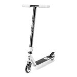 Xootz Invert Stunt Scooter, Adult and Kids Kick Scooter, Lightweight 360 Degree Stunts, Beginner and Intermediate Level Scooter, Steel T-Bar and Grip Tape Deck, 6+, White