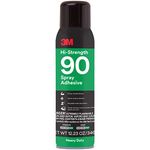 3M Hi-Strength 90 Spray Adhesive, Clear, Net Wt 12.23 oz