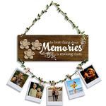 Sehaz Artworks Memories Wall Hanging | Wall Decoration Items for Living Room | Unique Home Decor Items | Room Decor Items | Photo Frame For Friends | Photo Frames For Wall Decoration | Photo Hanging Clips And Rope