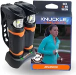 Knuckle Lights Advanced - Running Lights for Runners, Stay Safe and Visible with Ultra Bright Flood Beams and Charging Dock - Essential Night Running Gear and Walking Lights for Safety