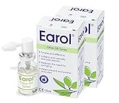 Earol | Olive Oil Ear Wax Removal Spray | Clinically Proven | Reduces Need for Syringing | Metered Dose | 2 Pack of 10ml Oil Spray Bottle