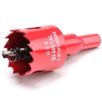 30mm Hole Saws Cutter, HSS Bi-Metal Drill Bit for Wood, Plastic, UPVC, Fiberglass and Plasterboard