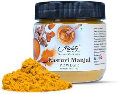 Mirintz 100% Natural Kasturi Manjal Powder | (100 gms) Pure Wild Turmeric Powder for Cosmetics & Skincare | Curcuma Aromatica Face Scrub Exfoliator | Amba Haldi for Soap, Face Mask, Face Powder Makeup