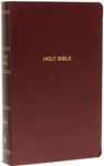 NKJV, Gift and Award Bible, Leather-Look, Burgundy, Red Letter, Comfort Print