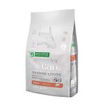 Nature's Protection Superior Care Grain-Free Adult Dry Dog Food with Salmon for White Dogs, High-Protein, Hypoallergenic Kibble for Sensitive Stomach, Reduces Brown Tear Stains, 1.5kg. Small Breeds.