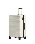 ANTLER - Logo Hard Shell Large Suitcase - Durable, Lightweight & Expandable, 4 Spinner Wheels - Adjustable Handle, TSA Lock, 81cm - Arctic Grey