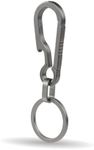 Titanium Carabiner Keychain Clip Multifunctional Carabiner Keychain Heavy Duty Belt Key Holder with Bottle Opener Titanium Quick Release Keyring for Camping Hiking