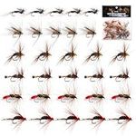 Goture Fly Fishing Flies,30pcs Fly 
