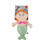 BarkButler x Fofos Sealife Mermaid Plush Dog Toy, Multicolor|X-Small - Medium (0-20kgs)|Reinforced Seams|Enhanced Durability|Squeaker Inside|for All Dogs Breeds|Chew, Tug, Play