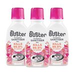 Buster Plughole Sanitiser Gel (Berry - Pack of 3 x 300ml) Fast-Acting Sink and Drain Cleaner for Bad Smells and Stains, Kills 99.9% Germs on Drains & Stainless Steel Sinks, Fresh Scent - Made in UK