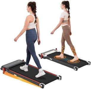 CITYSPORTS Tapis de Course inclinable | Tapis de Marche avec 8% de Pente, Tapis de Course à Domicile avec écran LED Moteur Silencieux 440w et Tapis Roulant 1-6KM/H (Red)