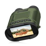 DuzLink Night Vision Device, 2.5K 40MP Digital Infrared Binoculars, Night Vision Goggles with 2500 mAh Rechargeable, 8X Digital Zoom, Infrared Night Vision Devices for Hunting, Bird Watching, Camping