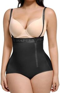 SHAPELLX ShapewearTummy Control Panties High Waisted Body Shaper for Women Waist Trainer Shaper Panty (5X-Large Black)