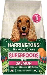 Harringtons Superfoods Complete Grain Free Dry Adult Dog Food Salmon with Veg 12kg - Made with All Natural Ingredients (Packaging may vary)