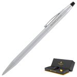 Personalized | Engraved Cross Classic Century Ballpoint Pen. Slim Pen for Everyday Use. Includes Gift Box for Graduation, Birthday, or Holiday Gift. (Chrome)