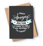 Thank You Card for Doctor | Awesome appreciation and gratitude card for men or women for any occasion: Birthday, Retirement, Graduation or just because.