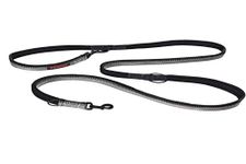 Halti Double-Ended Lead For Dogs, Size Small, Black, 2m, Best Premium Puppy & Dog Leash, Neoprene-Padded, Easy to Use, Reflective, Adjustable Lengths, Ideal Dog Lead for Hands Free Running & Training